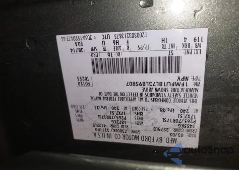 2003 Ford Expedition Eddie Bauer from USA, damaged, VIN 1FMFU18L73LB95807